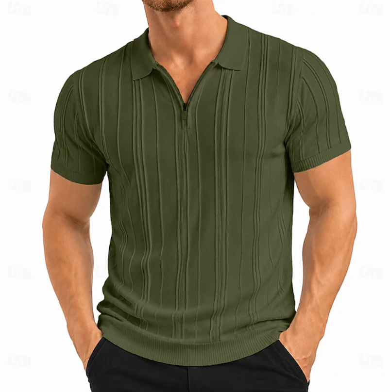 Colby | Teksturowana koszulka polo slim fit