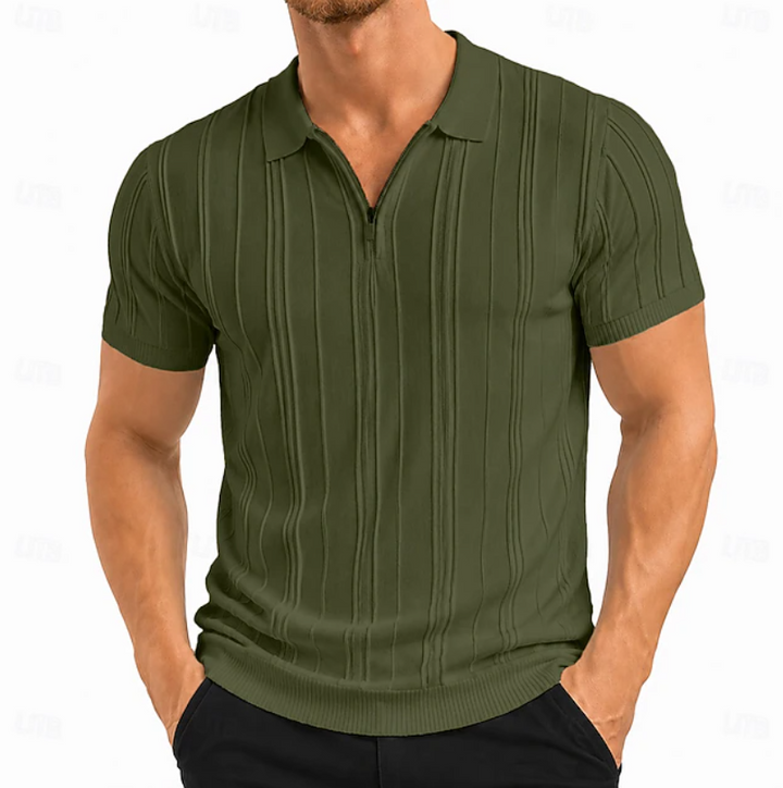Colby | Teksturowana koszulka polo slim fit