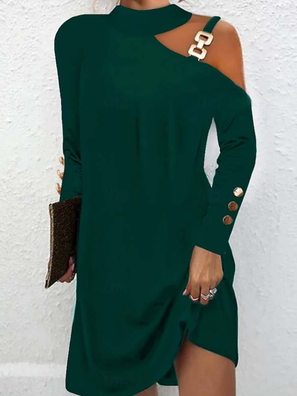 Leighton | Stylowa Sukienka Mini na Szyję Halter