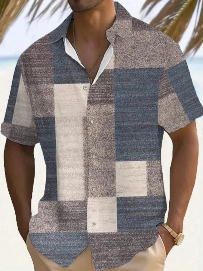 Luca | Letnia Koszula Vintage Patchwork