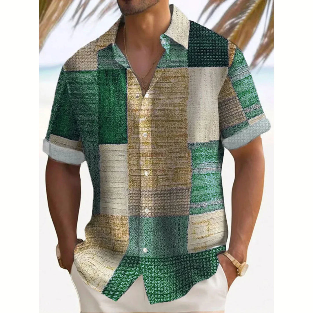 Luca | Letnia Koszula Vintage Patchwork
