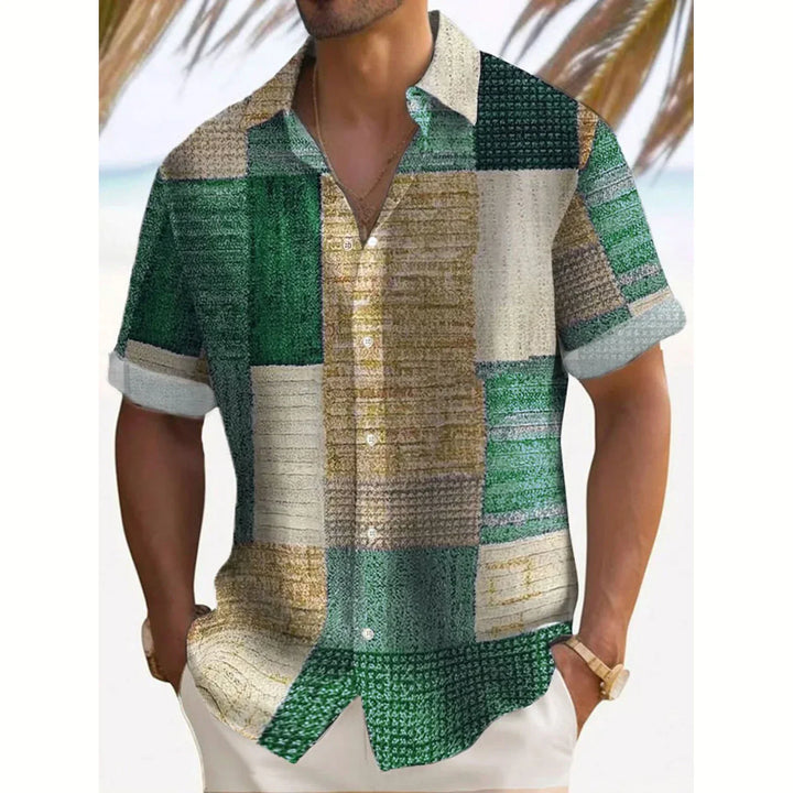 Luca | Letnia Koszula Vintage Patchwork