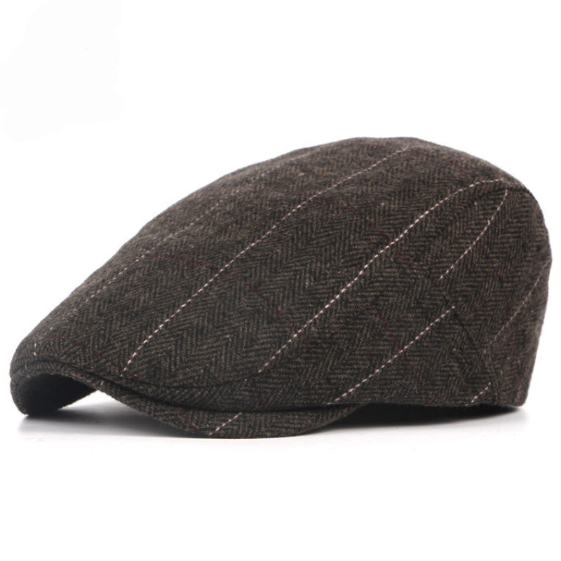 Edward | Dziedzictwo Kapelusz Flat Cap w Paski