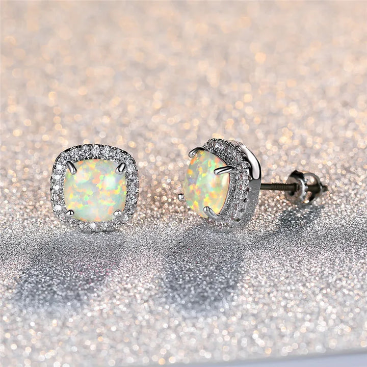 Rozmaryn | Kolczyki Sztyfty Halo Sparkle