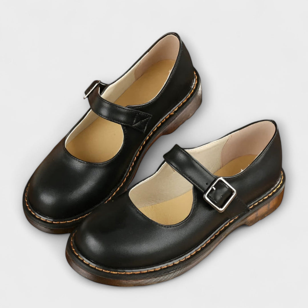 Matilda | Klasyczne Buty Mary Jane z Klamrą