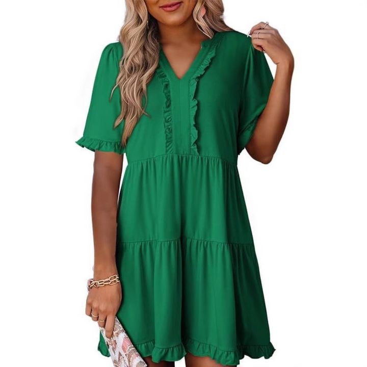 Evangeline | Casual V-Neck Mini Dress