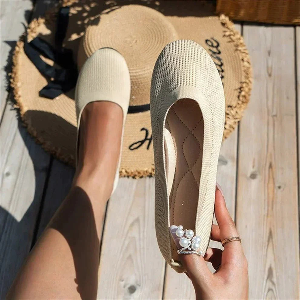 Lina | Klasyczne Woven Slip-On Flats
