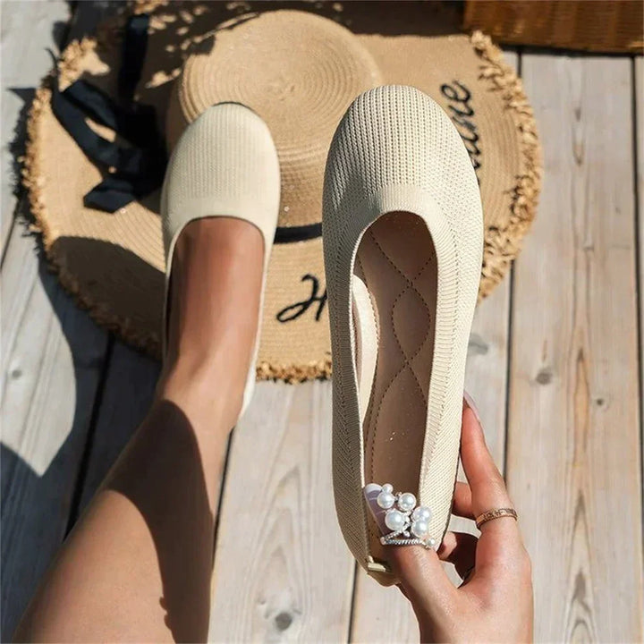 Lina | Klasyczne Woven Slip-On Flats