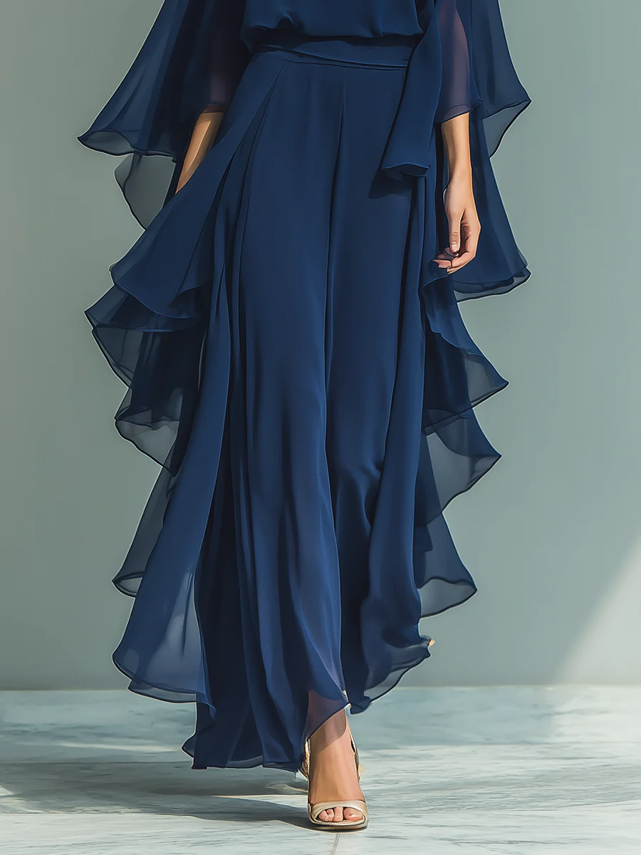 Beatrice | Elegancki Zestaw Chiffonowy