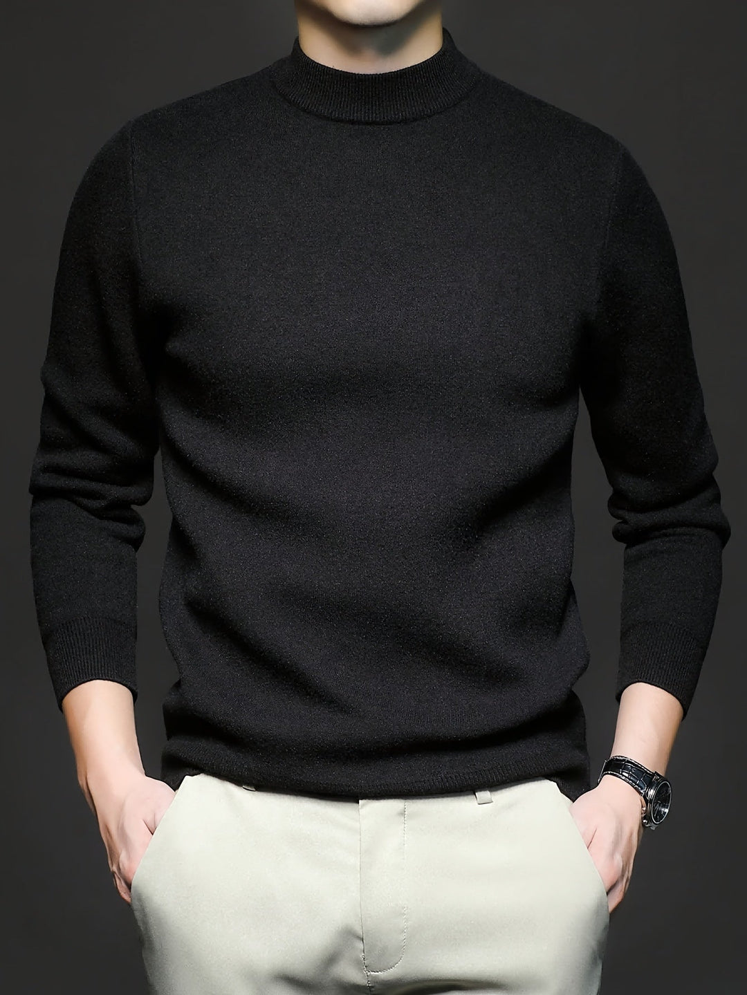 Reuben | Elegancki Sweter z Wyższym Kołnierzem