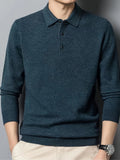Frederick | Wyszukany Sweter Polo z Kołnierzykiem