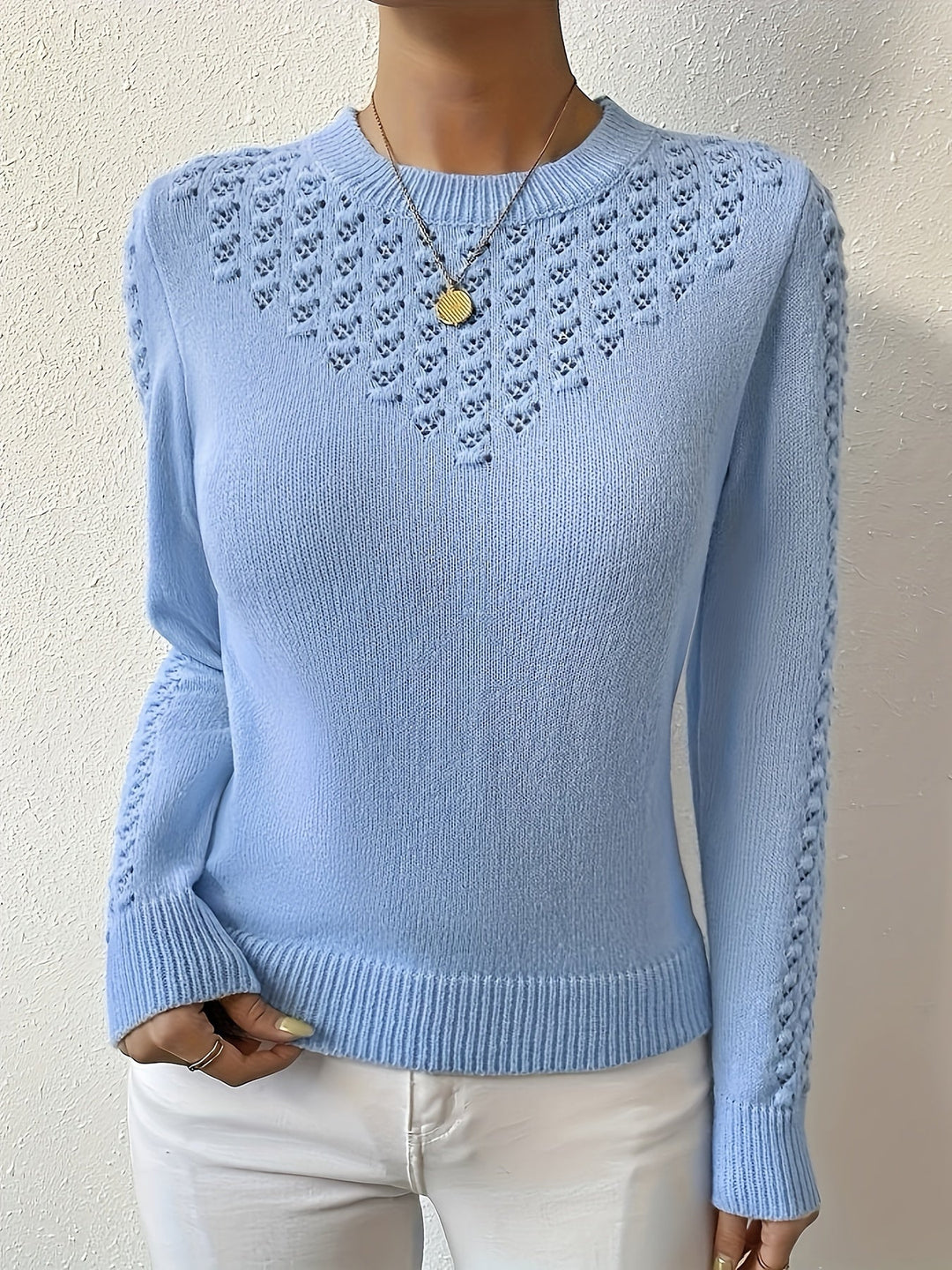 Lorena | Sweter z dzianiny w sploty