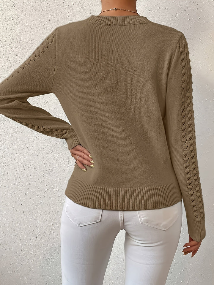 Lorena | Sweter z dzianiny w sploty