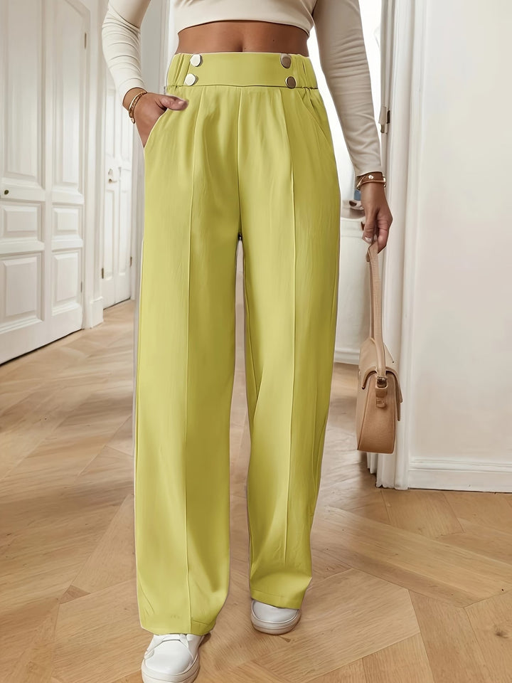Emillia | Eleganckie Spodnie Biurowe Proste