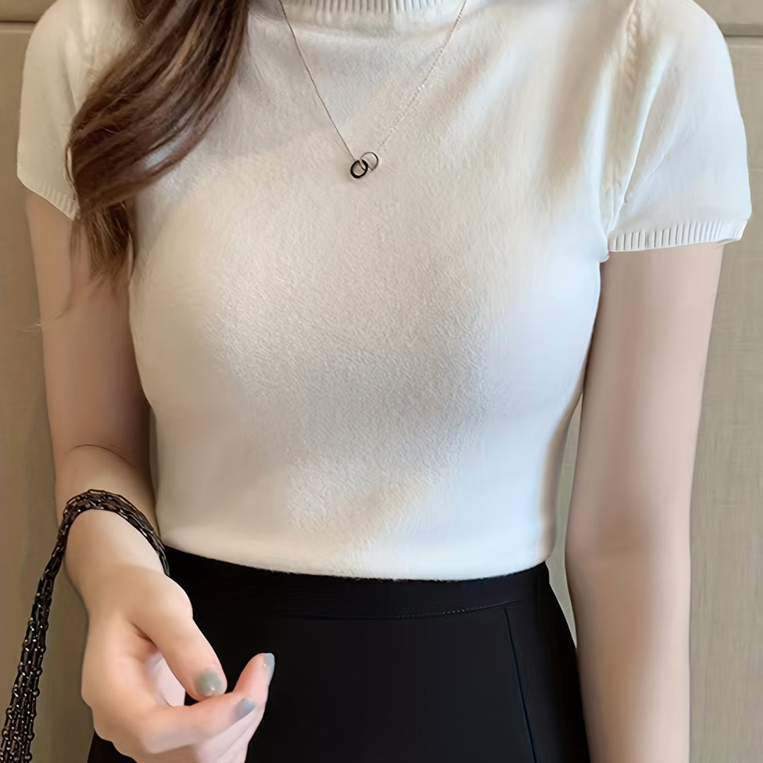 Camryn | Elegancki Top z Półgolfem