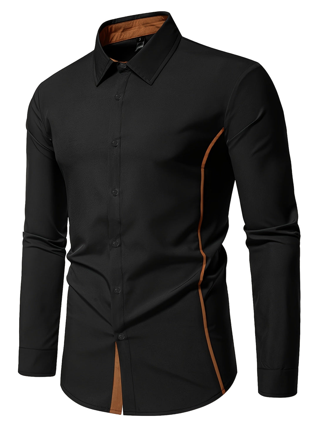 Damon | Koszula Slim Fit z Kontrastowymi Akcentami