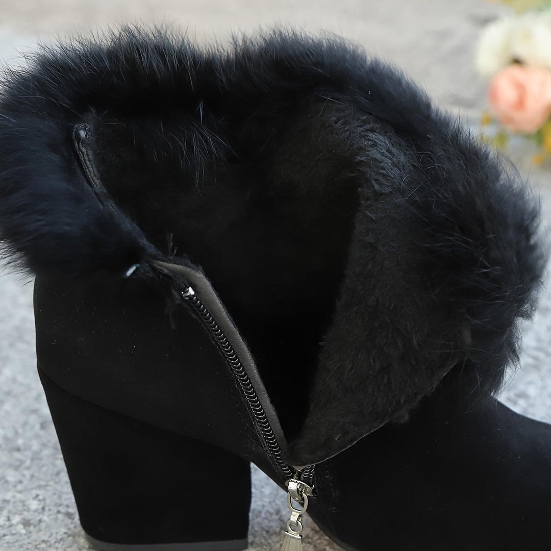Fleur | Eleganckie Botki na Słupku