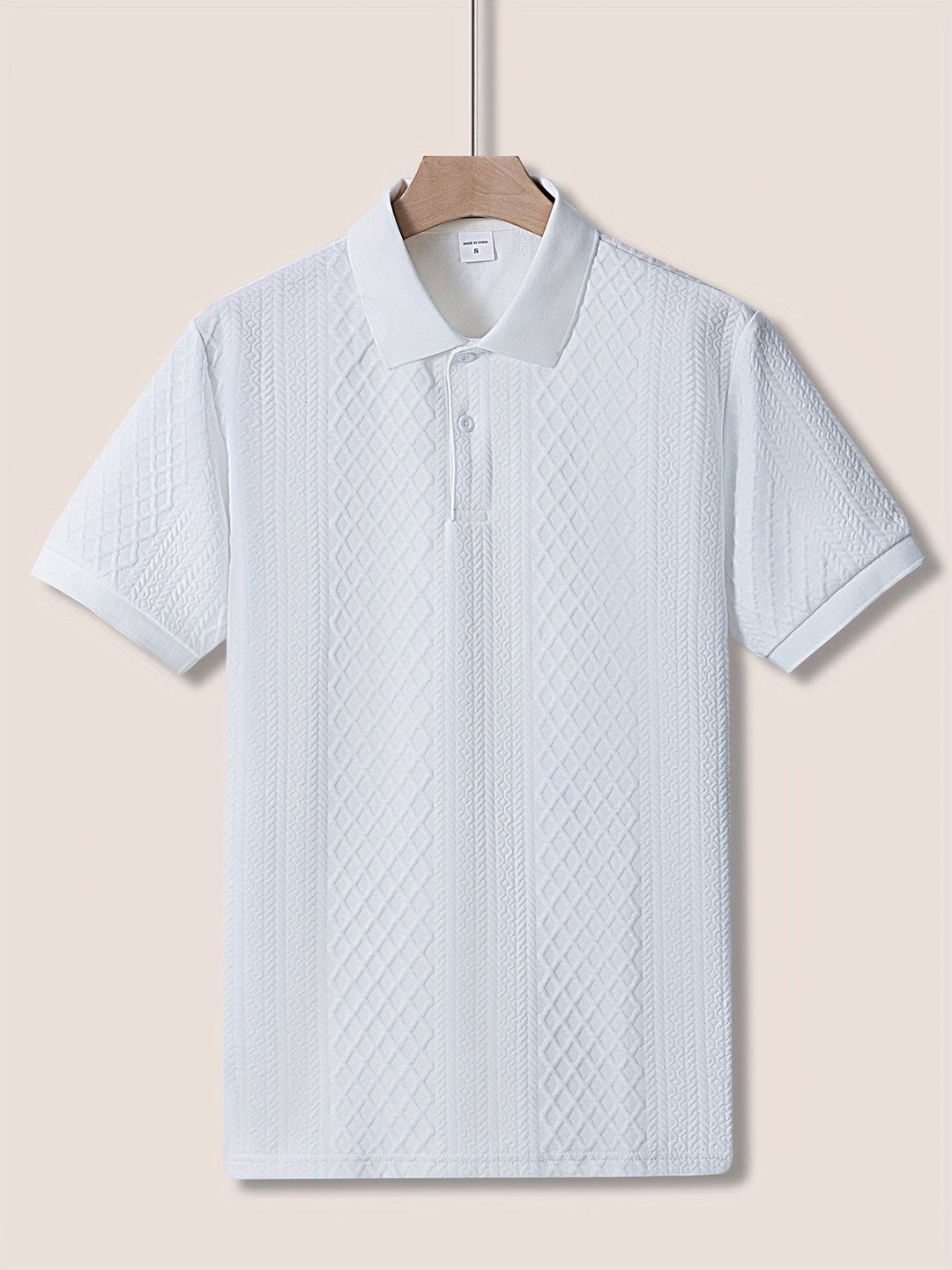 Harrington | Teksturowana koszulka polo do biura