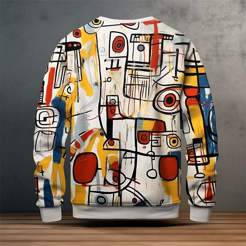 Grant | Artystyczny Sweatshirt z Okryciem na Szyi