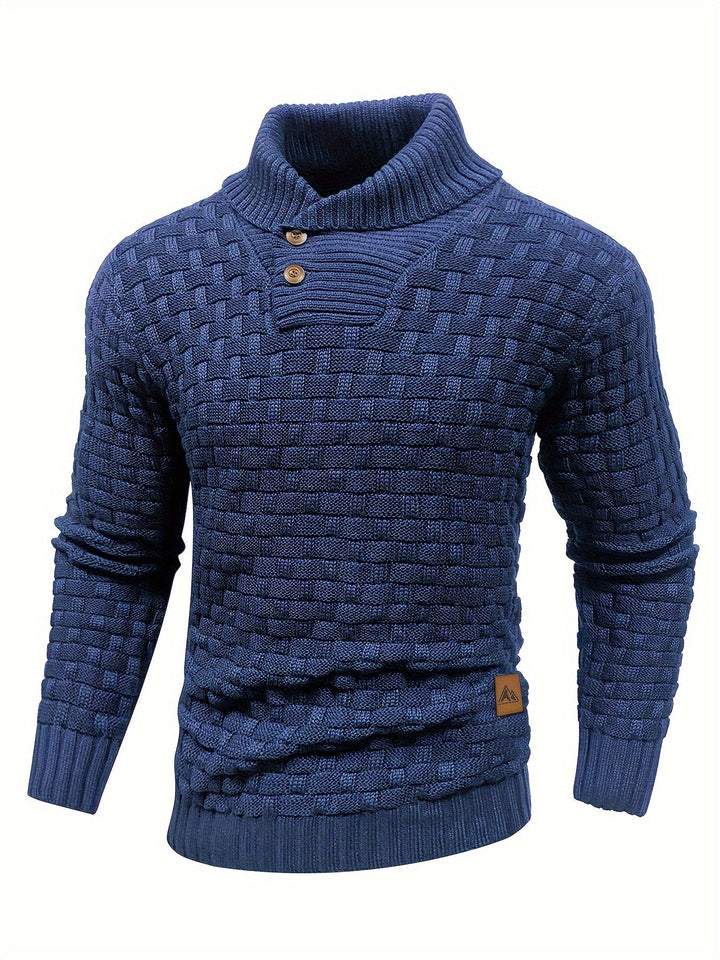 Barrett | Teksturowany sweter z kołnierzem szalowym