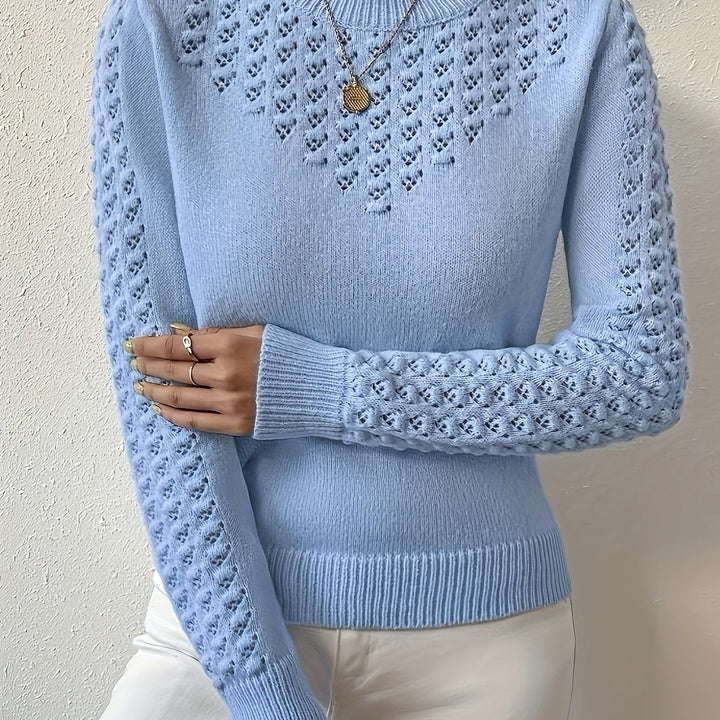 Lorena | Sweter z dzianiny w sploty