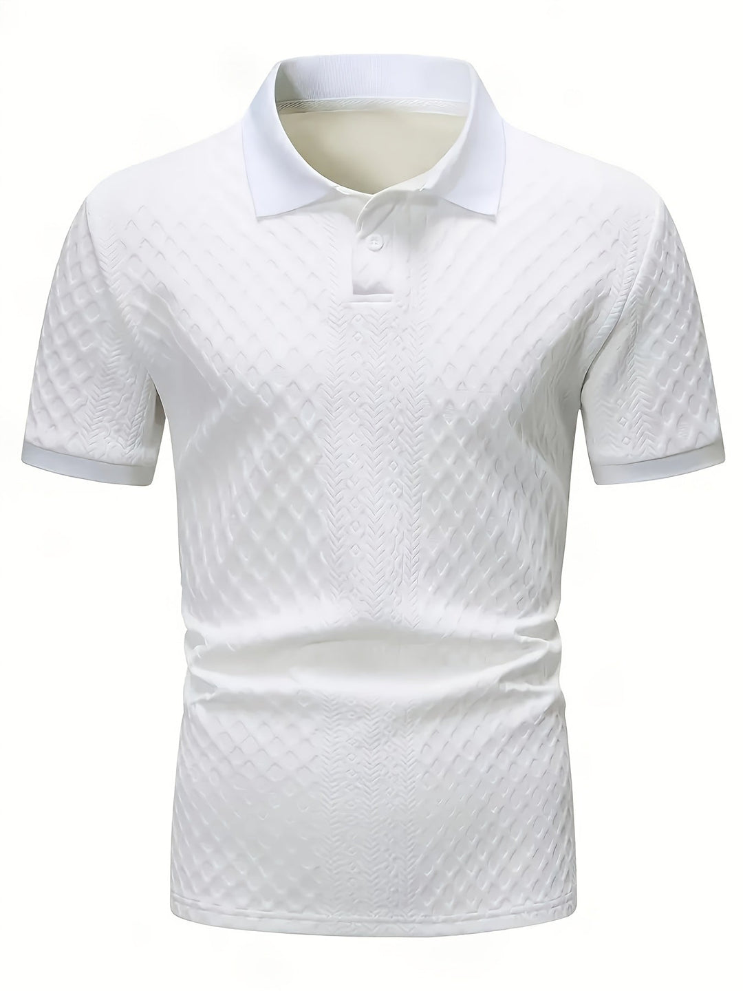 Harrington | Teksturowana koszulka polo do biura