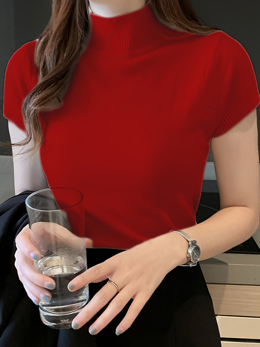 Camryn | Elegancki Top z Półgolfem