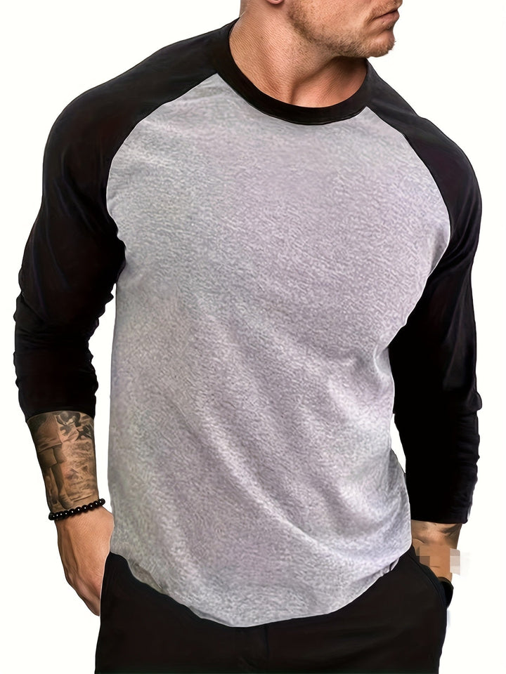 Roman | Dwukolorowa koszulka z długim rękawem typu raglan