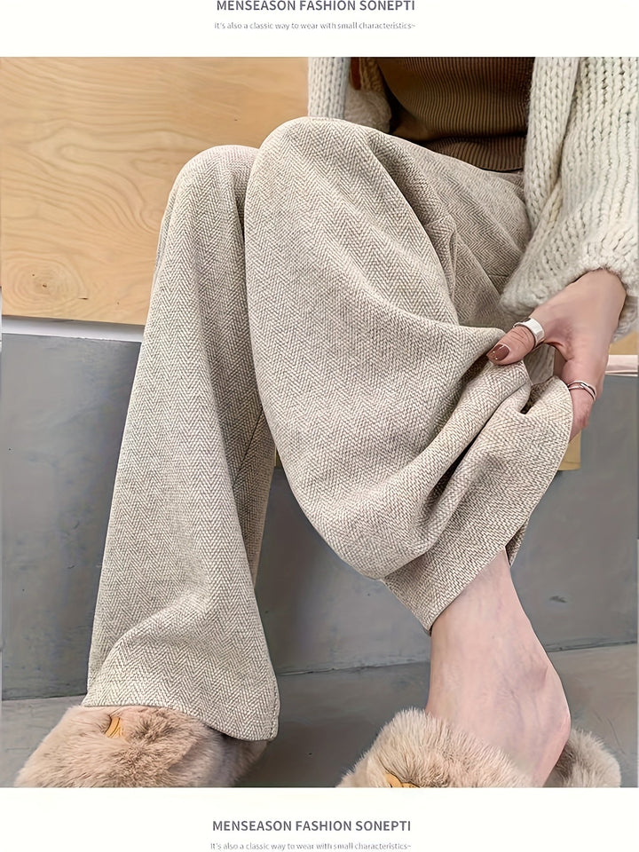 Estella | Spodnie szerokie z wysokim stanem