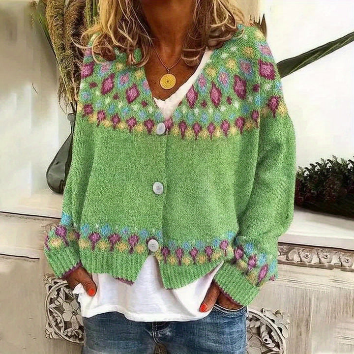 Maribel | Kardigan z dzianiny Fair Isle