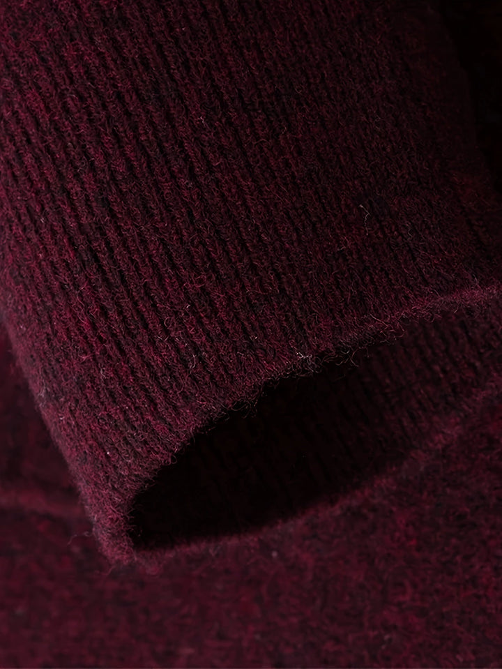 Frederick | Wyszukany Sweter Polo z Kołnierzykiem