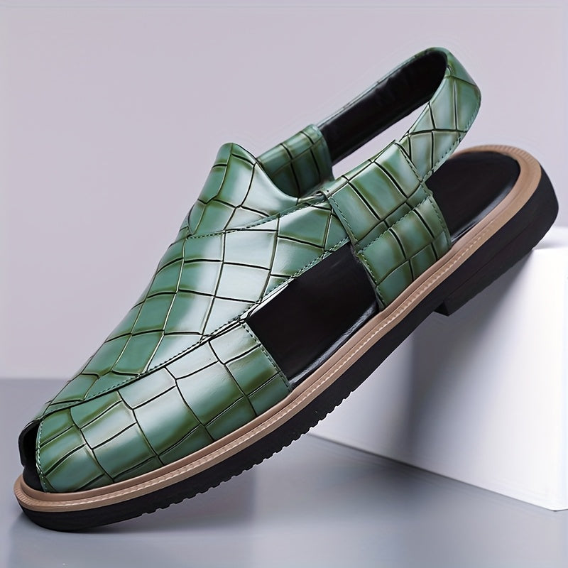 Nathaniel | Klapki Slip-On z Efektem Wplecionym