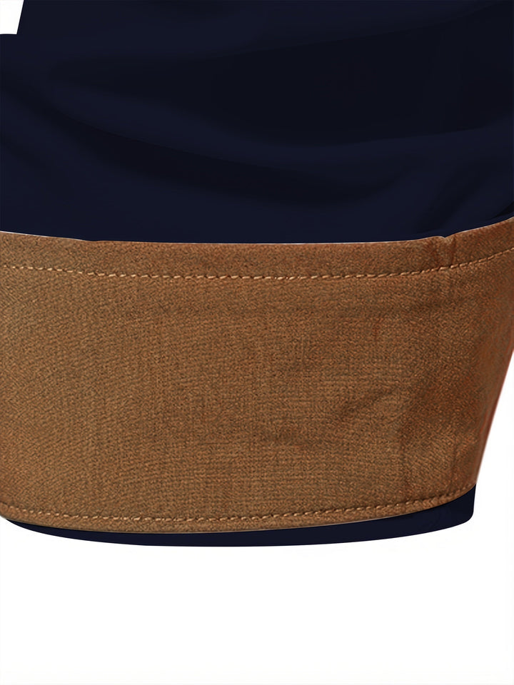 Damon | Koszula Slim Fit z Kontrastowymi Akcentami
