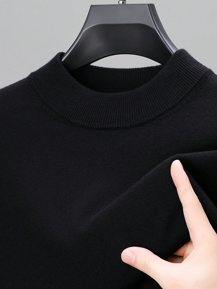 Tobias | Elegancki Sweter z Wysokim Kołnierzem