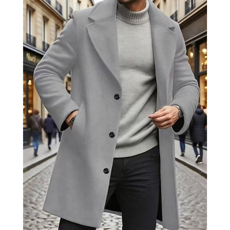 Chester | Elegancki Długi Płaszcz