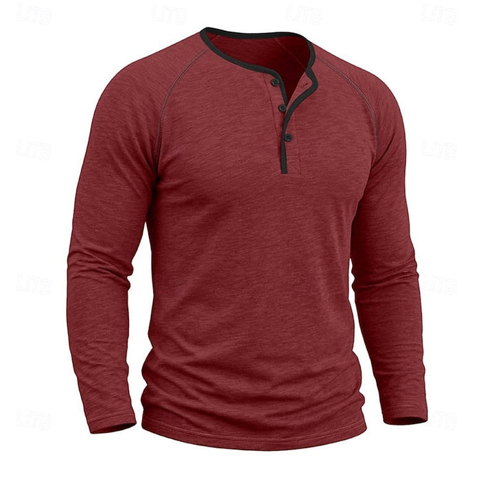 Holden | Klasyczna koszulka Henley z długim rękawem