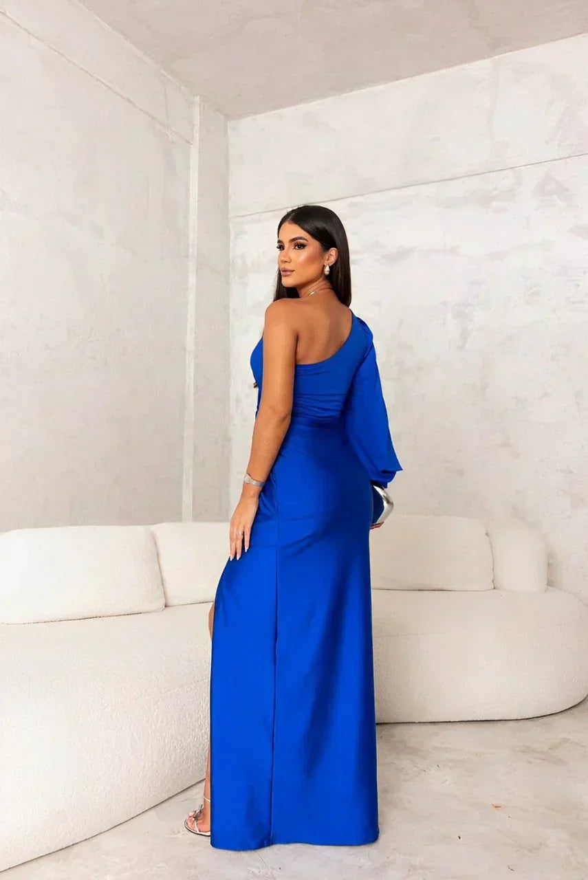 Sarah | Elegancka Maxi Sukienka na Jedno Ramię