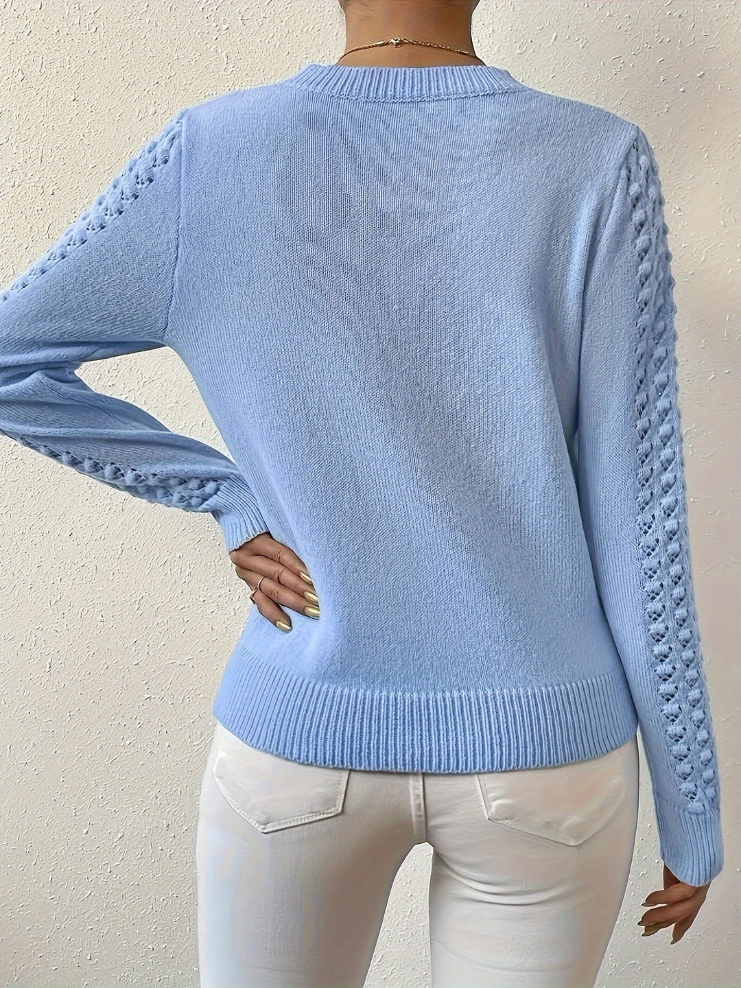 Lorena | Sweter z dzianiny w sploty