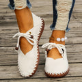 Keziah | Stylowe Retro Płaskie Buty z Niskim Cięciem