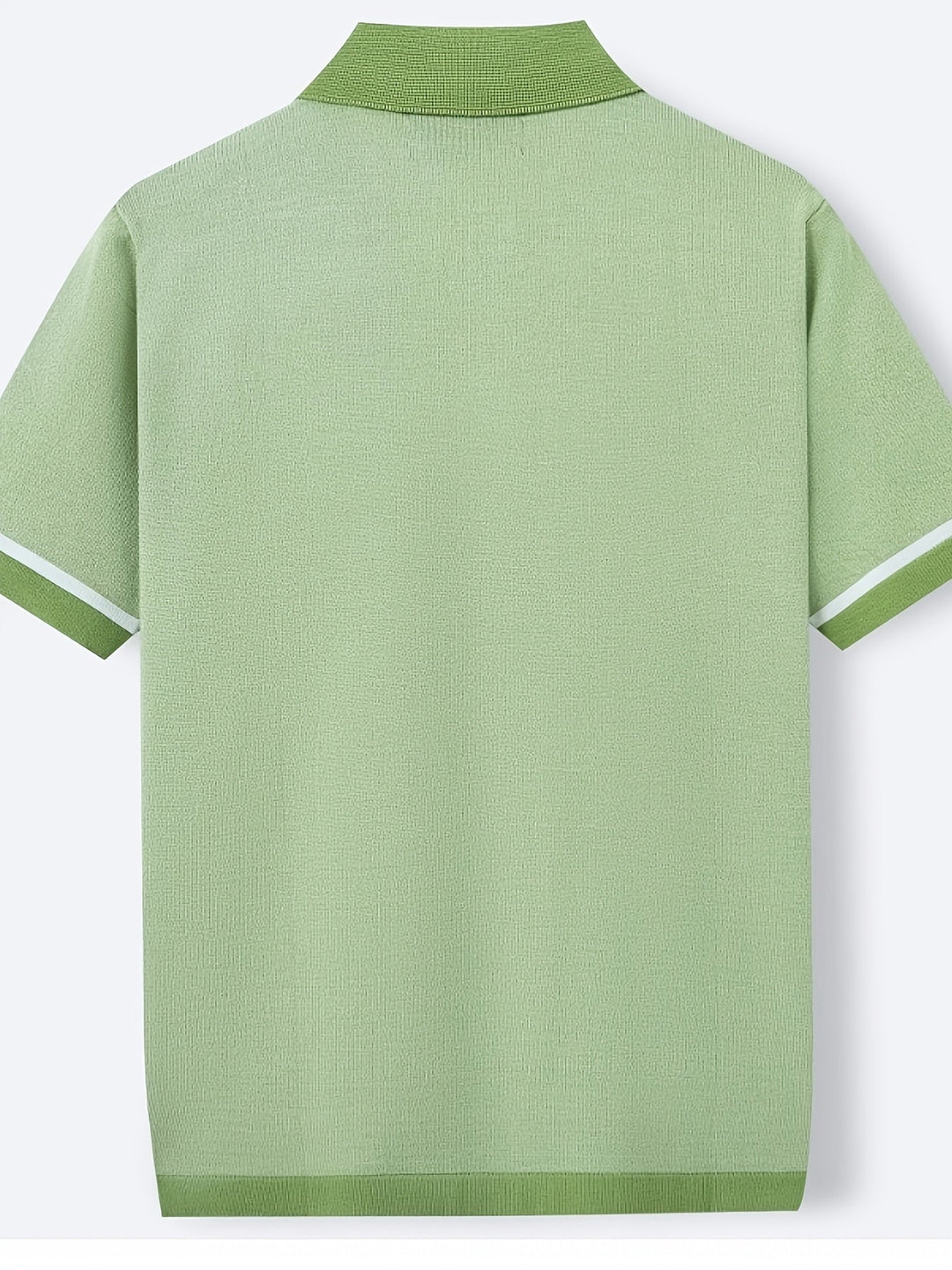 Malcolm | Retro Pasiasty Polo z Krótkim Rękawem