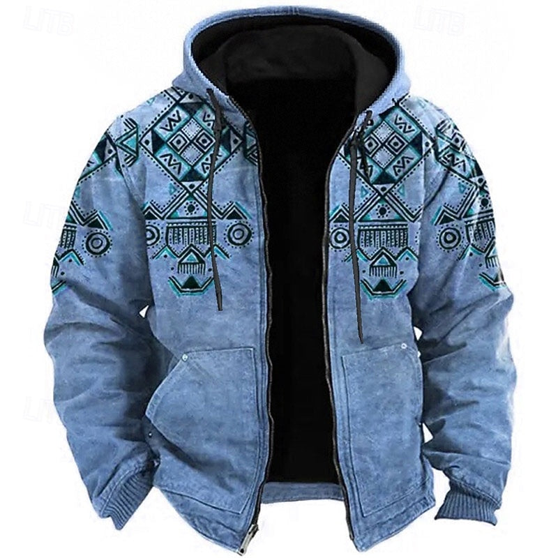 Dalton | Kurtka z kapturem w stylu Heritage-Print