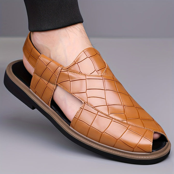 Nathaniel | Klapki Slip-On z Efektem Wplecionym