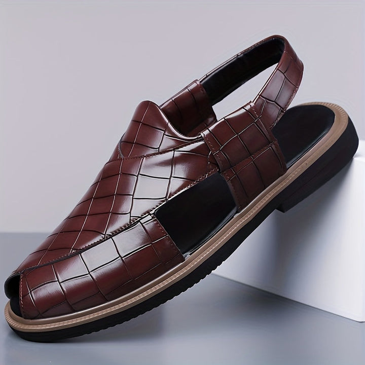 Nathaniel | Klapki Slip-On z Efektem Wplecionym