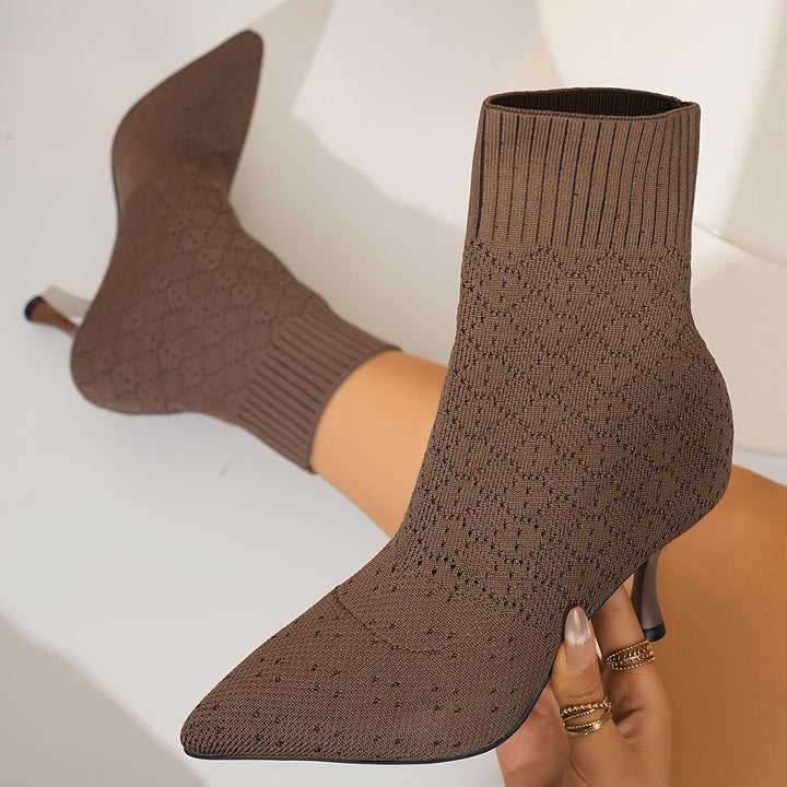 Odile | Botki na obcasie z ostro zakończonym noskiem