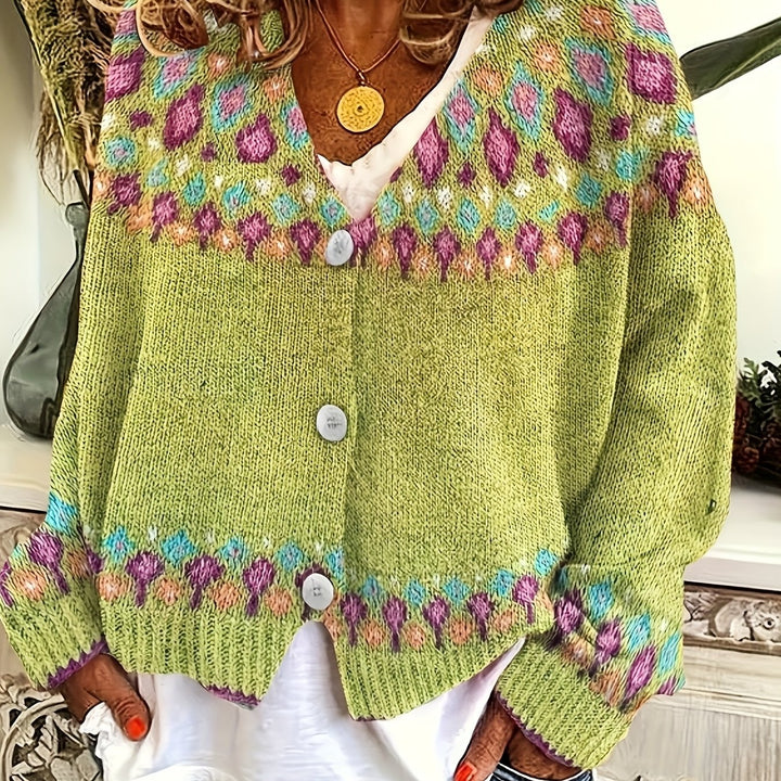 Maribel | Kardigan z dzianiny Fair Isle