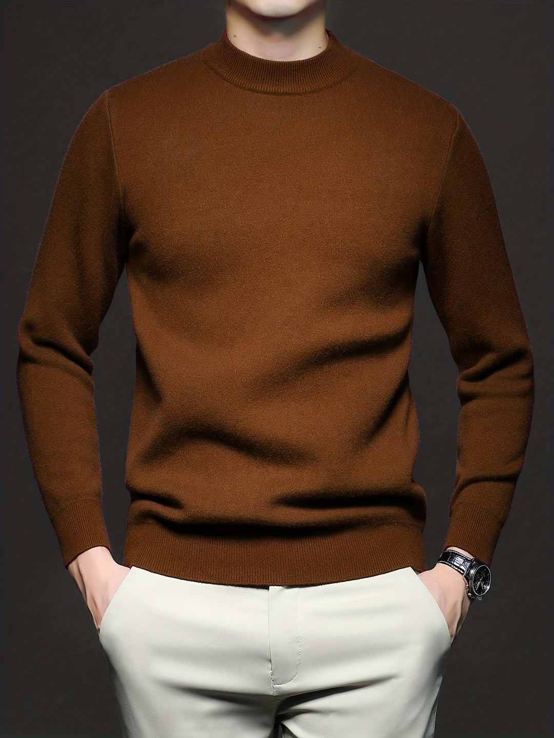 Reuben | Elegancki Sweter z Wyższym Kołnierzem