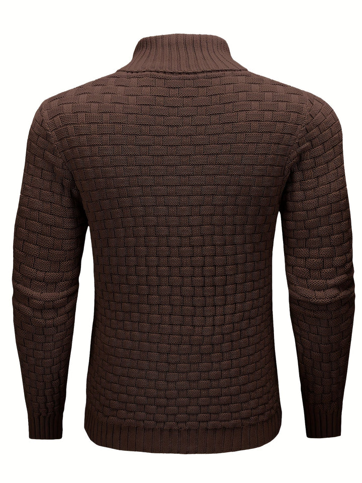Barrett | Teksturowany sweter z kołnierzem szalowym