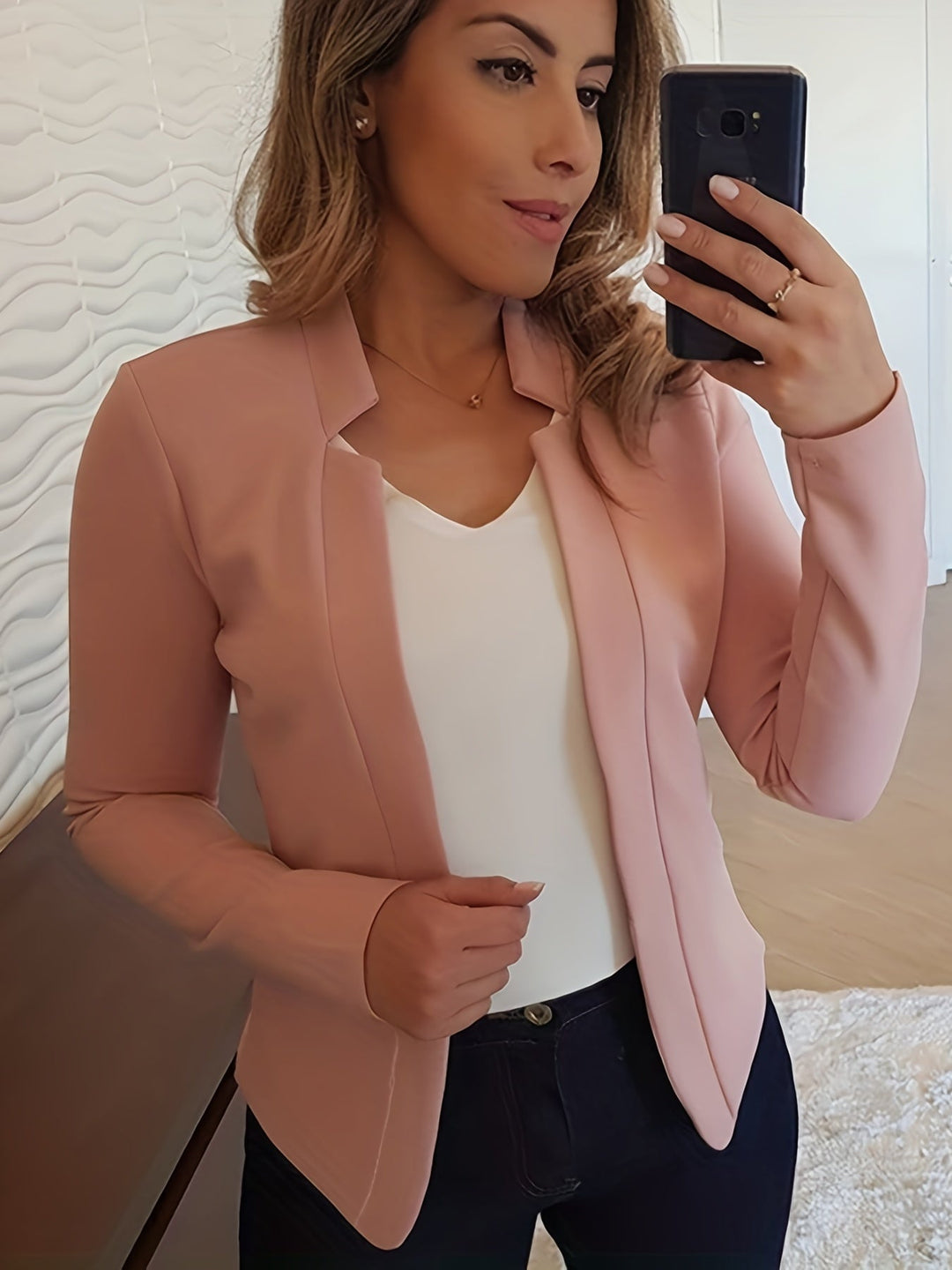 Corinne | Luźna kurtka z otwartym przodem