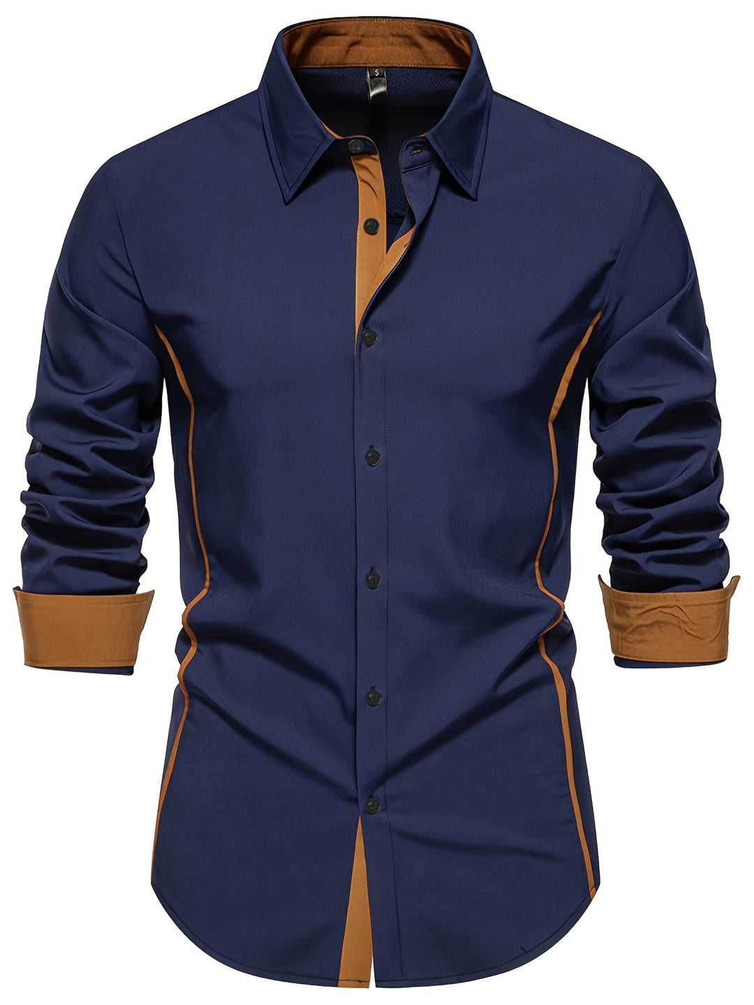 Damon | Koszula Slim Fit z Kontrastowymi Akcentami