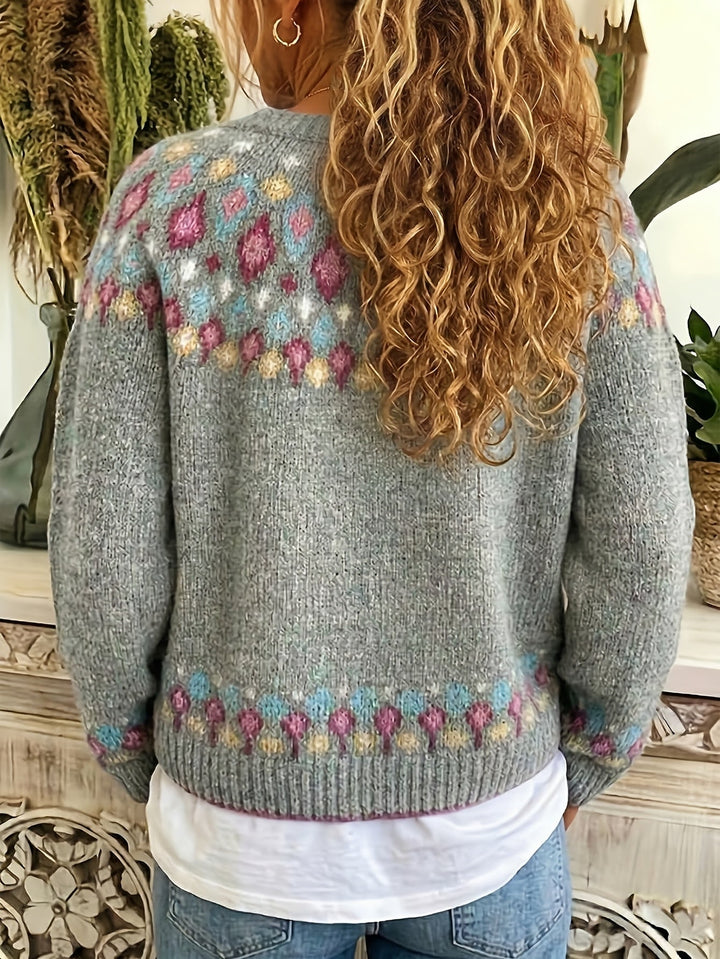 Maribel | Kardigan z dzianiny Fair Isle